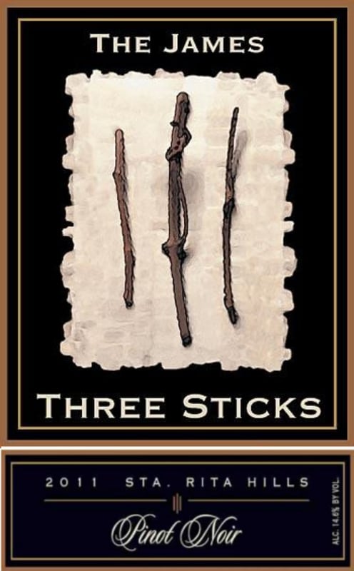 Three Sticks The James Pinot Noir 2011 Front Label