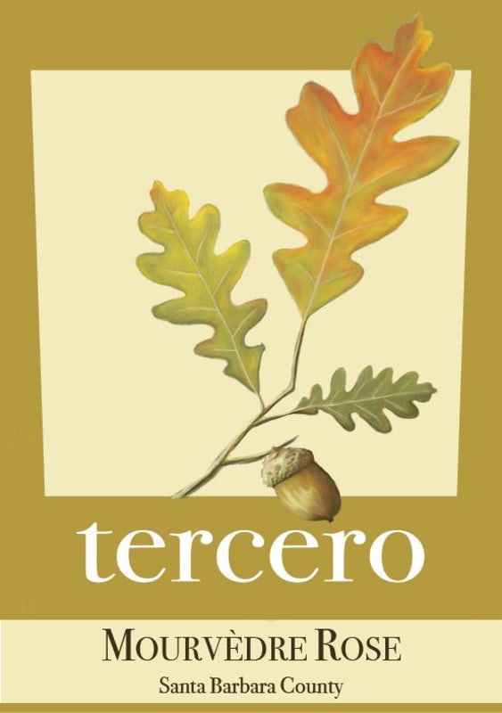 Tercero Mourvedre Rose 2015 Front Label