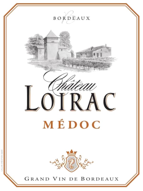 Chateau Loirac Medoc 2012 Front Label