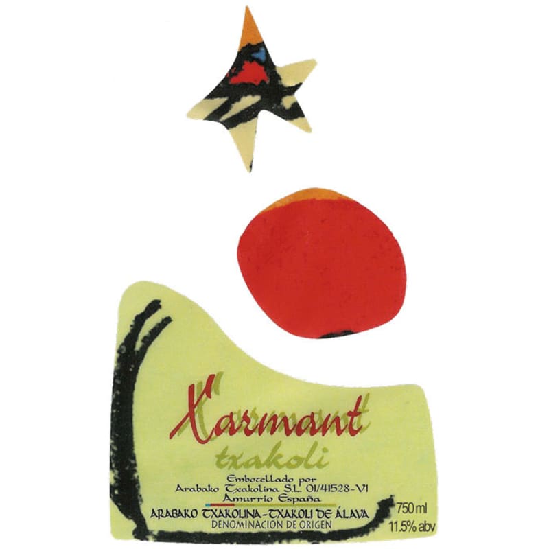 Xarmant Arabako Txakolina 2016 Front Label