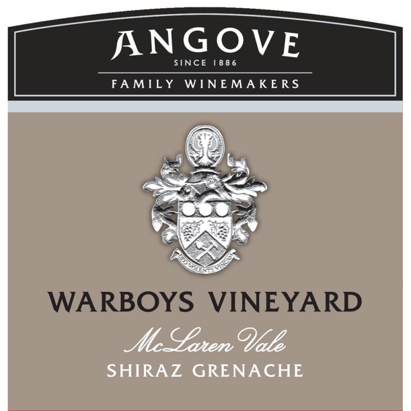 Angove Family Winemakers Warboys Vineyard Shiraz-Grenache 2015 Front Label
