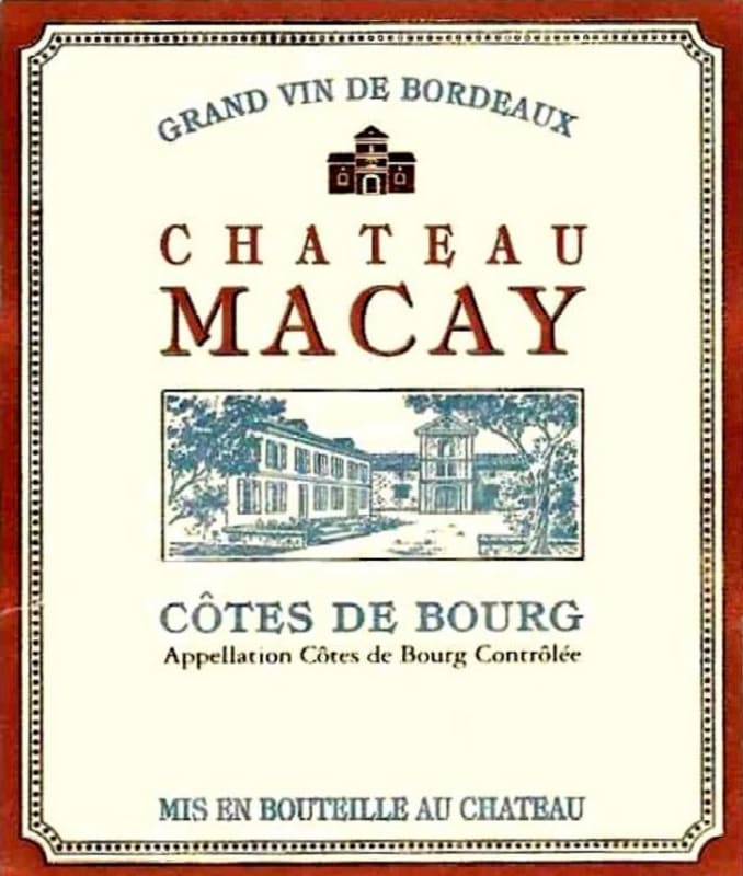 Chateau Macay Cotes de Bourg 2009 Front Label