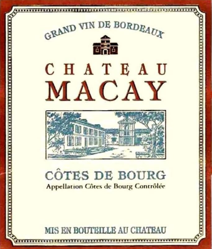 Chateau Macay Cotes de Bourg 2006 Front Label