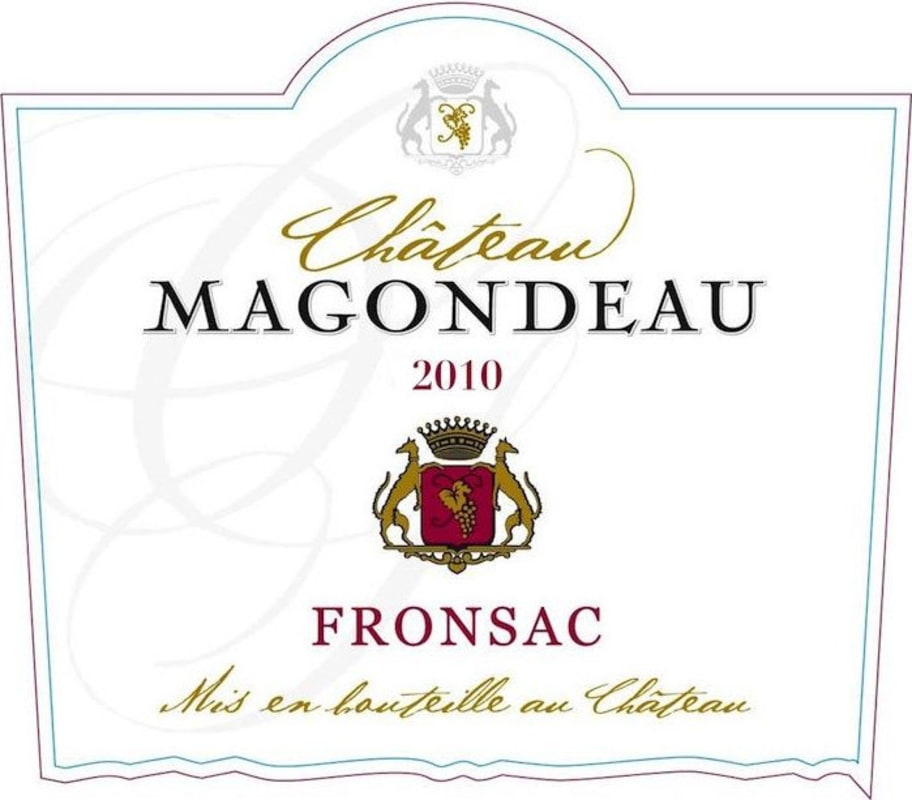 Chateau Magondeau Fronsac 2010 Front Label