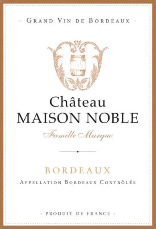 Chateau Maison Noble Saint Martin Bordeaux 2011 Front Label
