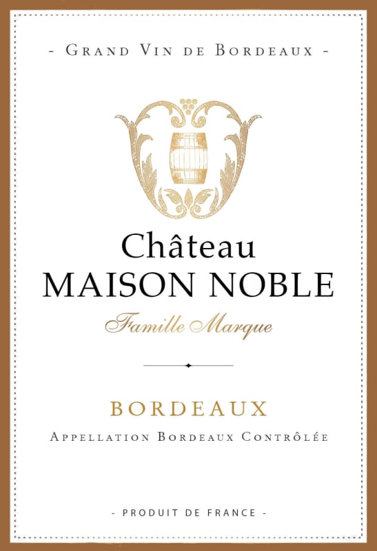 Chateau Maison Noble Saint Martin Bordeaux 2008 Front Label