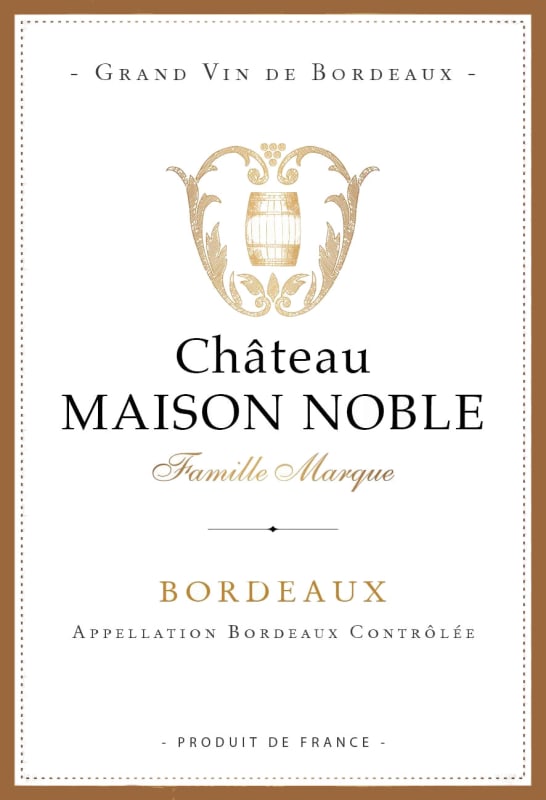 Chateau Maison Noble Saint Martin Bordeaux 2006 Front Label