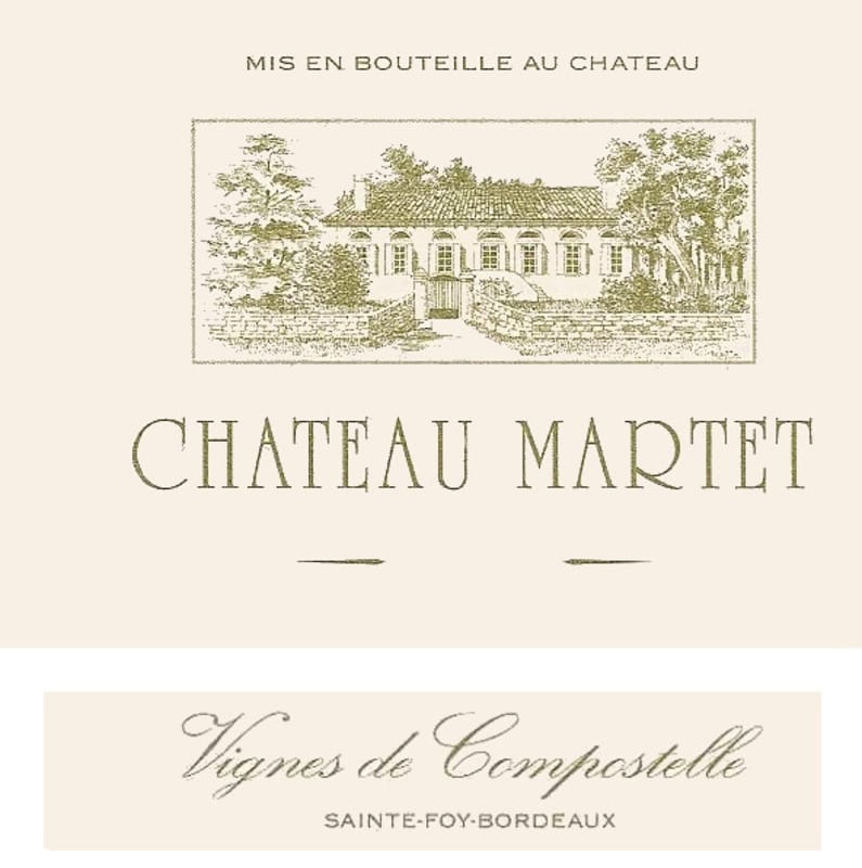 Chateau Martet Blanc 2013 Front Label