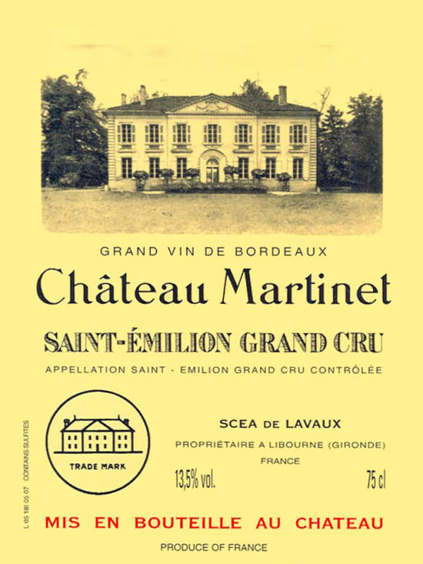 Chateau Martinet 2008 Front Label