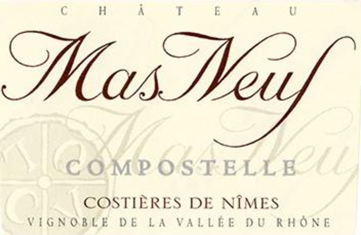 Chateau Mas Neuf Costieres de Nimes Compostelle Blanc 2013 Front Label