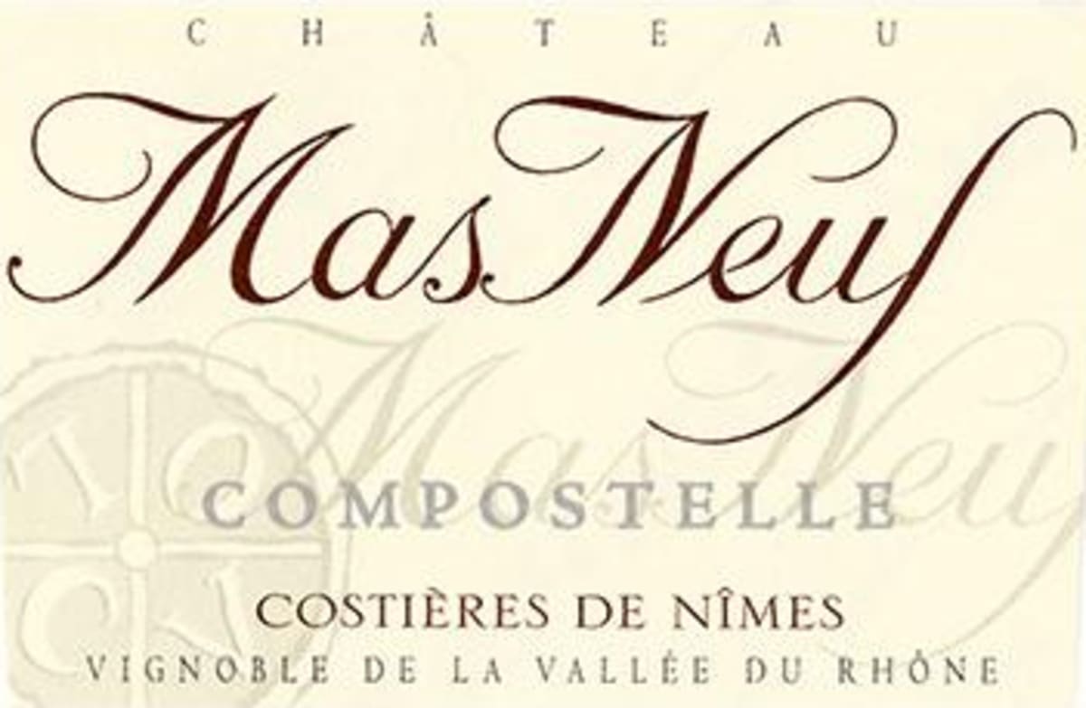 Chateau Mas Neuf Costieres de Nimes Compostelle Blanc 2012 Front Label