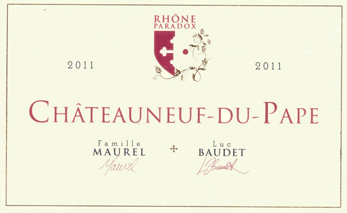 Chateau Mas Neuf Chateauneuf-du-Pape Rhone Paradox 2011 Front Label