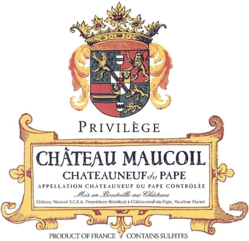 Chateau Maucoil Chateauneuf-du-Pape Cuvee Privilege 2007 Front Label