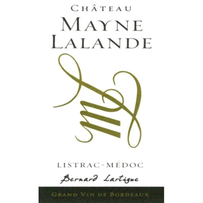 Chateau Mayne Lalande Listrac-Medoc 2014 Front Label