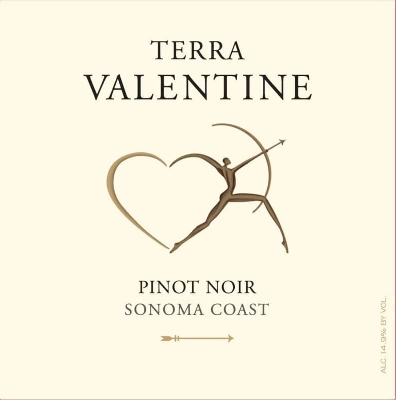 Terra Valentine Sonoma Coast Pinot Noir 2012 Front Label