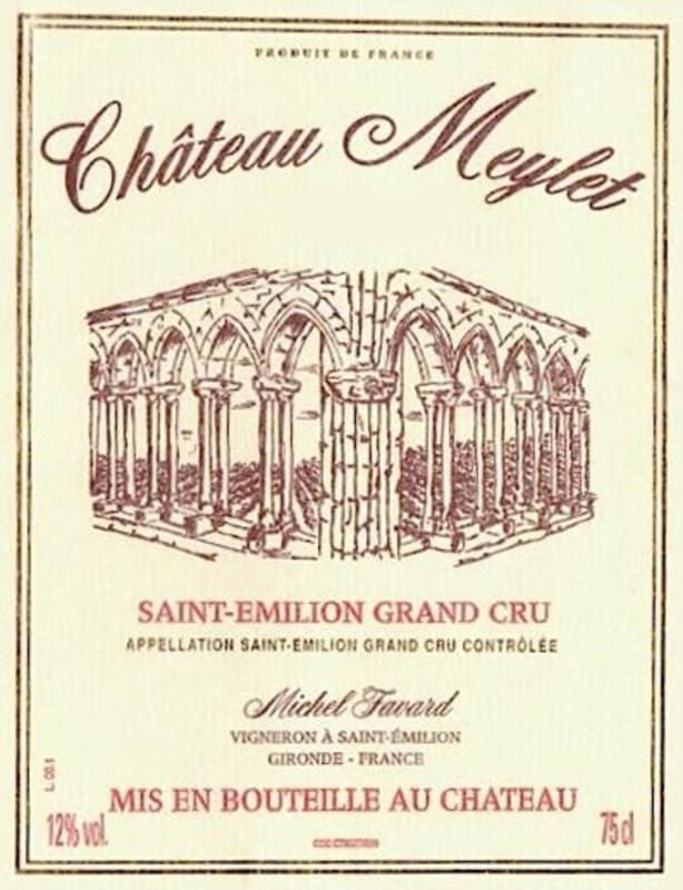 Chateau Meylet Saint-Emilion Grand Cru 2002 Front Label