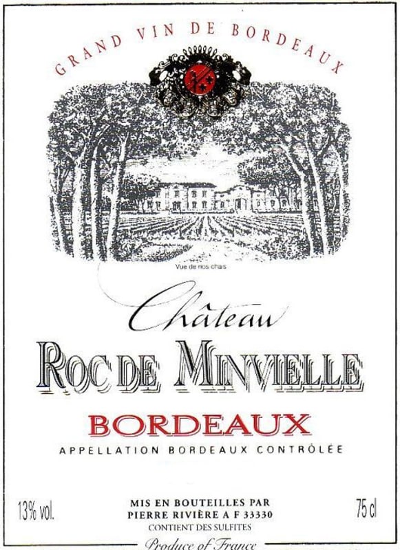 Chateau Minvielle 2007 Front Label