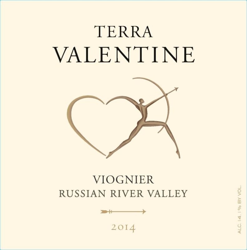 Terra Valentine Russian River Viognier 2014 Front Label