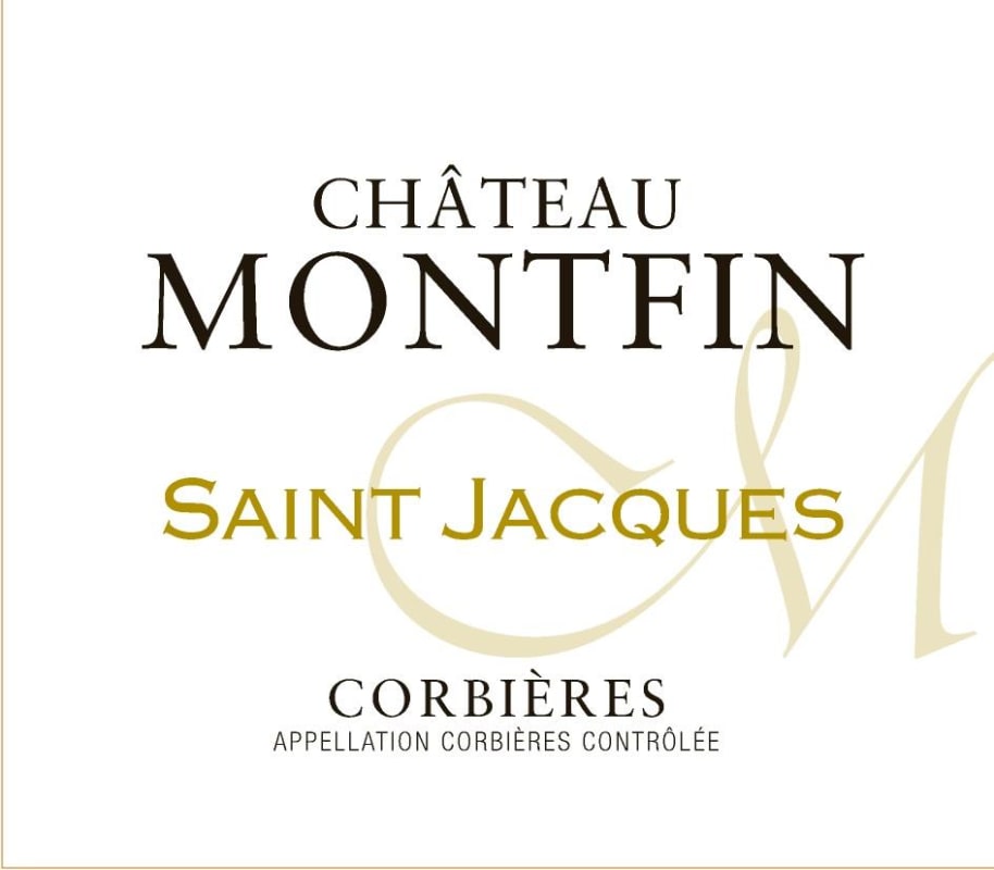Chateau Montfin Corbieres Cuvee Saint Jacques 2015 Front Label