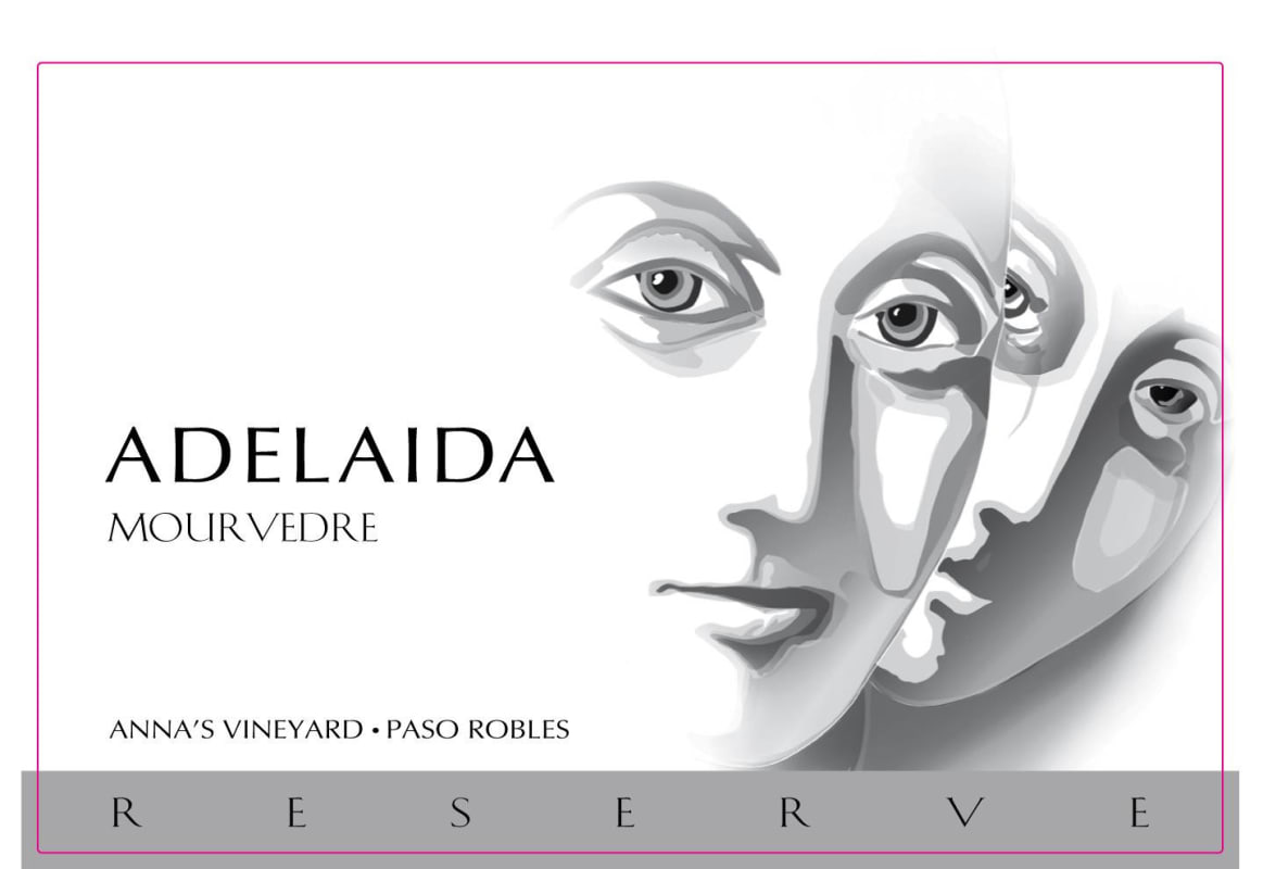 Adelaida Anna's Vineyard Mourvedre 2013 Front Label