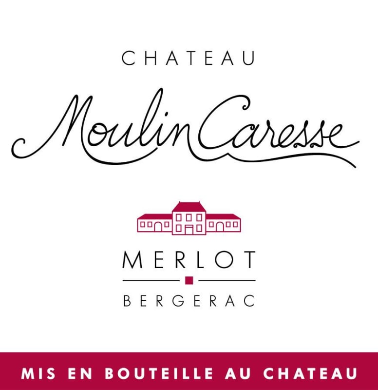 Chateau Moulin Caresse Bergerac Merlot 2015 Front Label