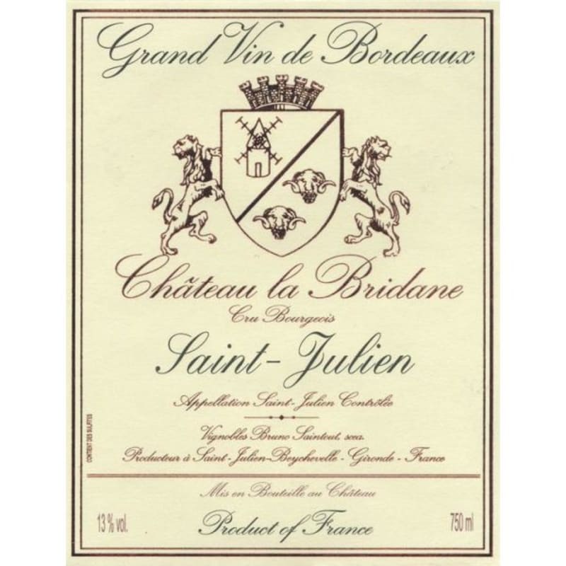 Chateau Moulin de la Bridane Saint-Julien 2011 Front Label