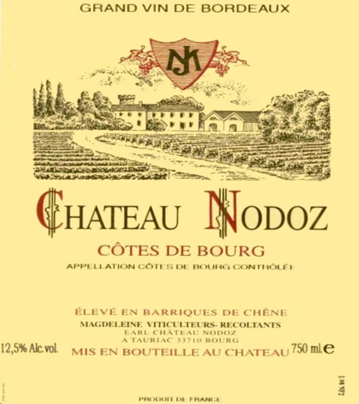 Chateau Nodoz Barriques 2006 Front Label