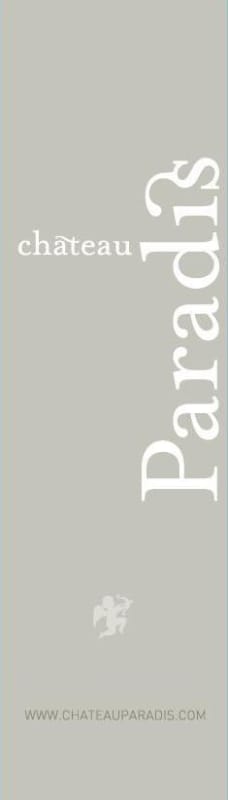 Chateau Paradis Coteaux d'Aix-en-Provence Blanc 2014 Front Label