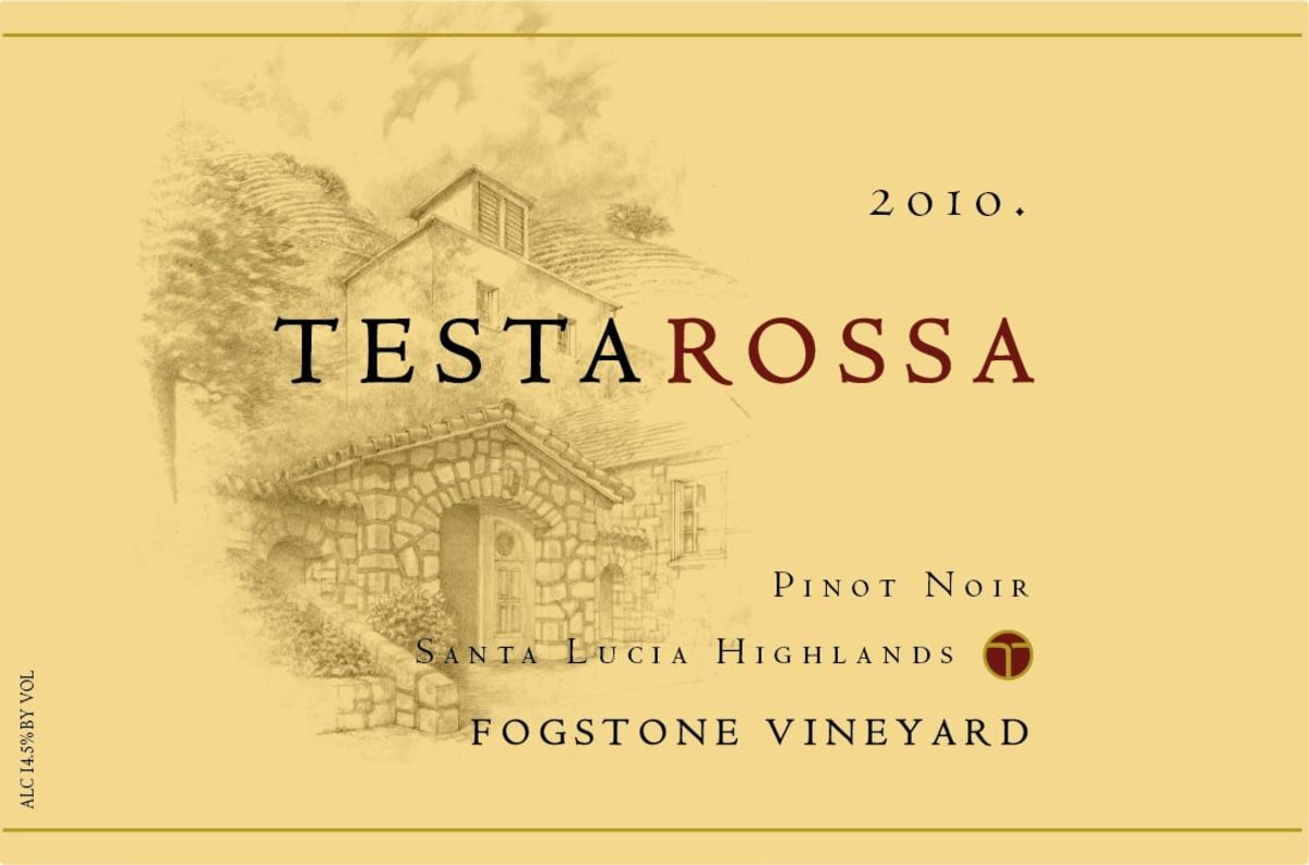 Testarossa Fogstone Vineyard Pinot Noir 2010 Front Label
