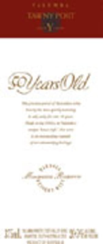 Yalumba 50 Year Tawny Port (half-bottle) Front Label
