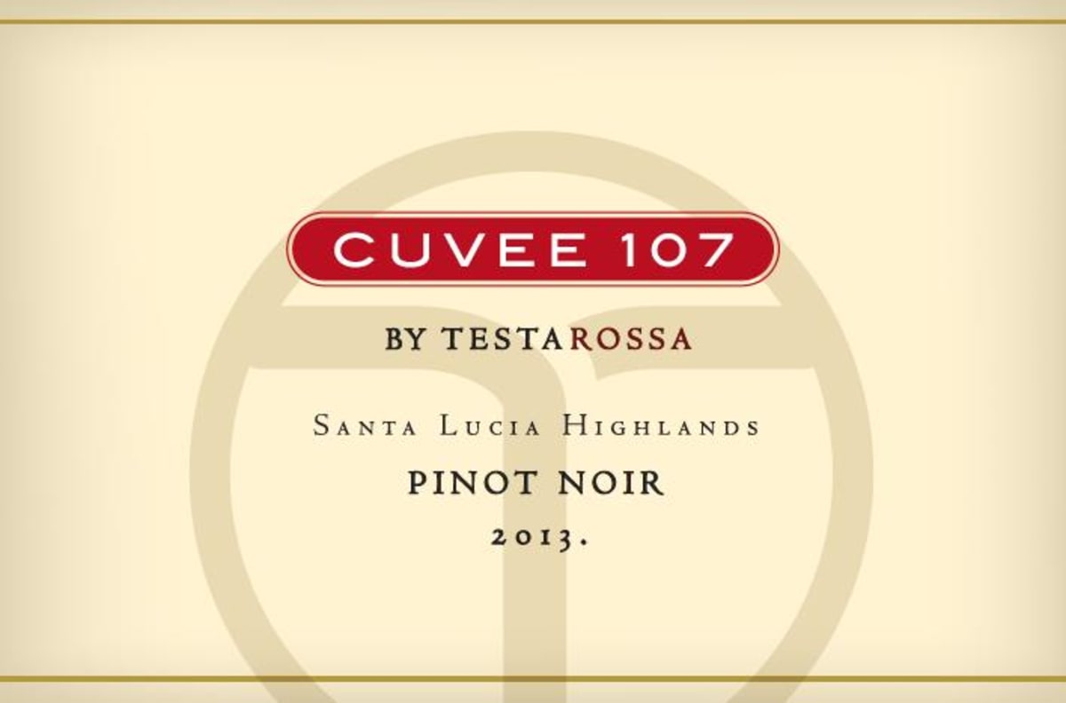 Testarossa Cuvee 107 Pinot Noir 2013 Front Label
