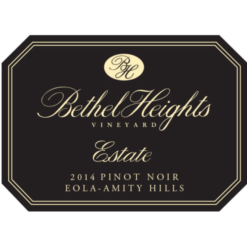 Bethel Heights Estate Pinot Noir 2014 Front Label