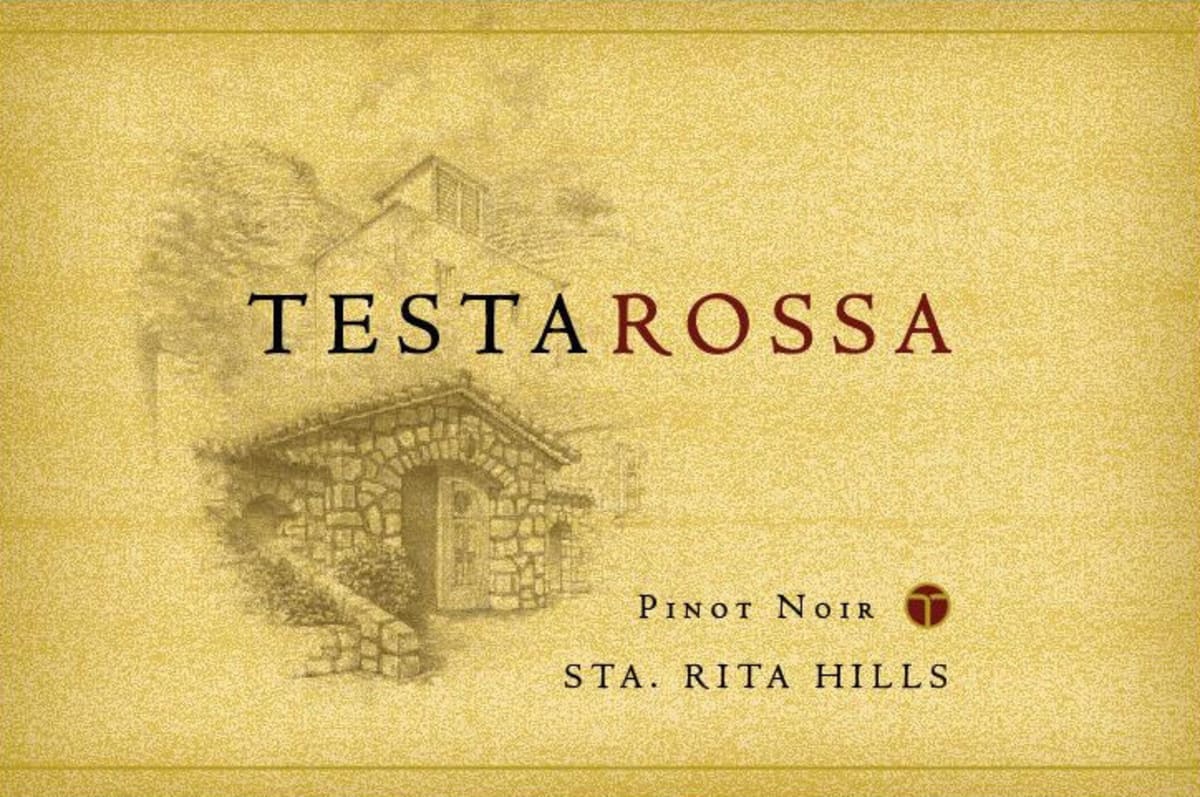 Testarossa Terossa Vineyards Pinot Noir 2014 Front Label