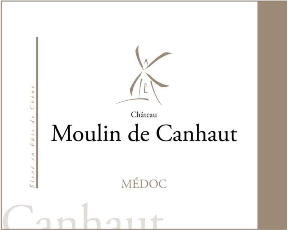 Chateau Poitevin Medoc Chateau Moulin de Canhaut 2011 Front Label