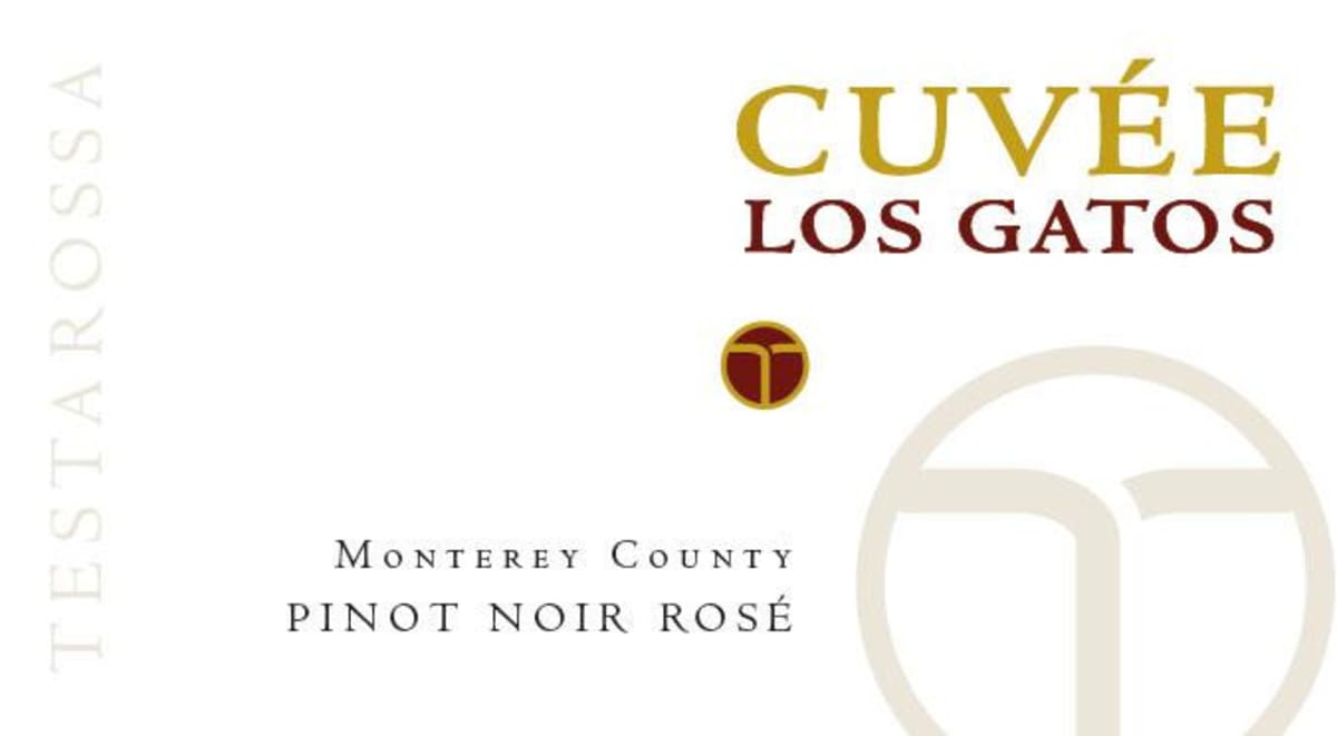 Testarossa Cuvee Los Gatos Pinot Noir Rose 2014 Front Label