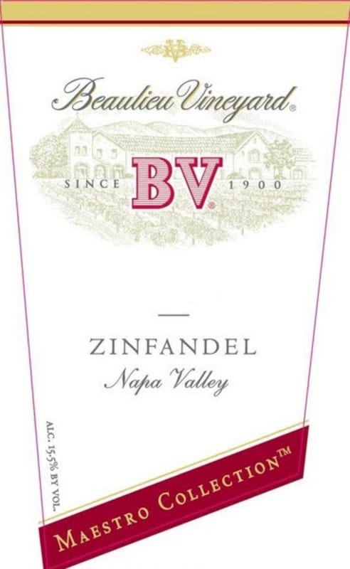 Beaulieu Vineyard BV Maestro Collection Zinfandel 2005 Front Label