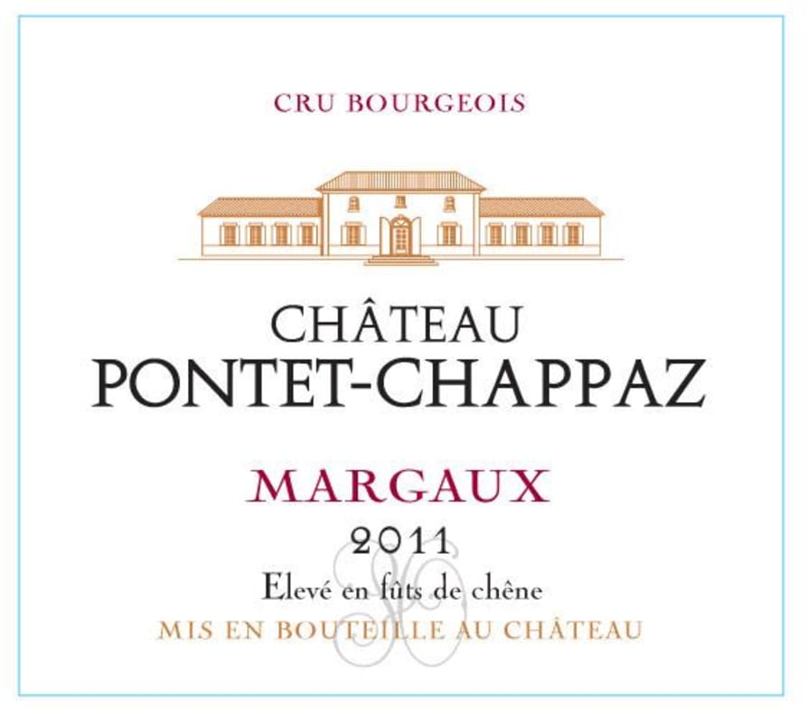 Chateau Pontet Chappaz 2011 Front Label