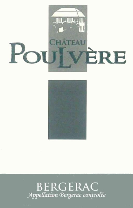 Chateau Poulvere Bergerac Rouge 2014 Front Label