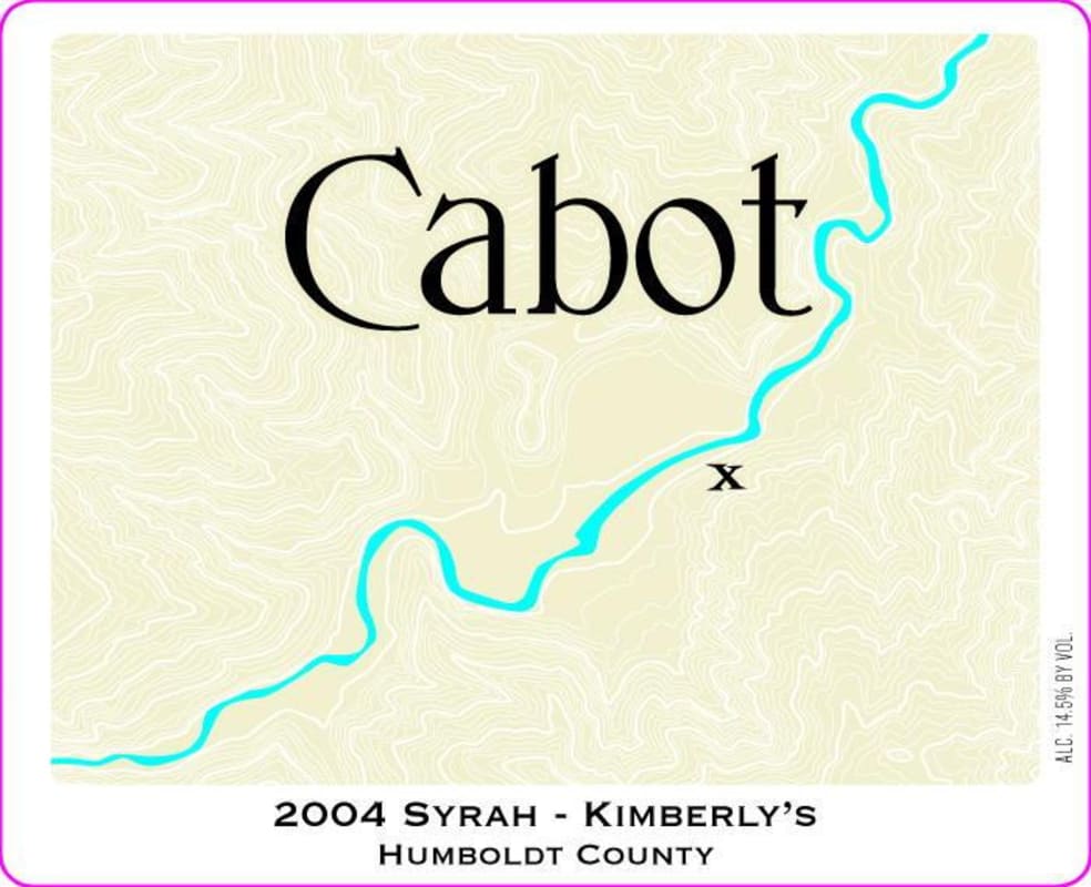 Cabot Vineyards Kimberly's Syrah 2004 Front Label