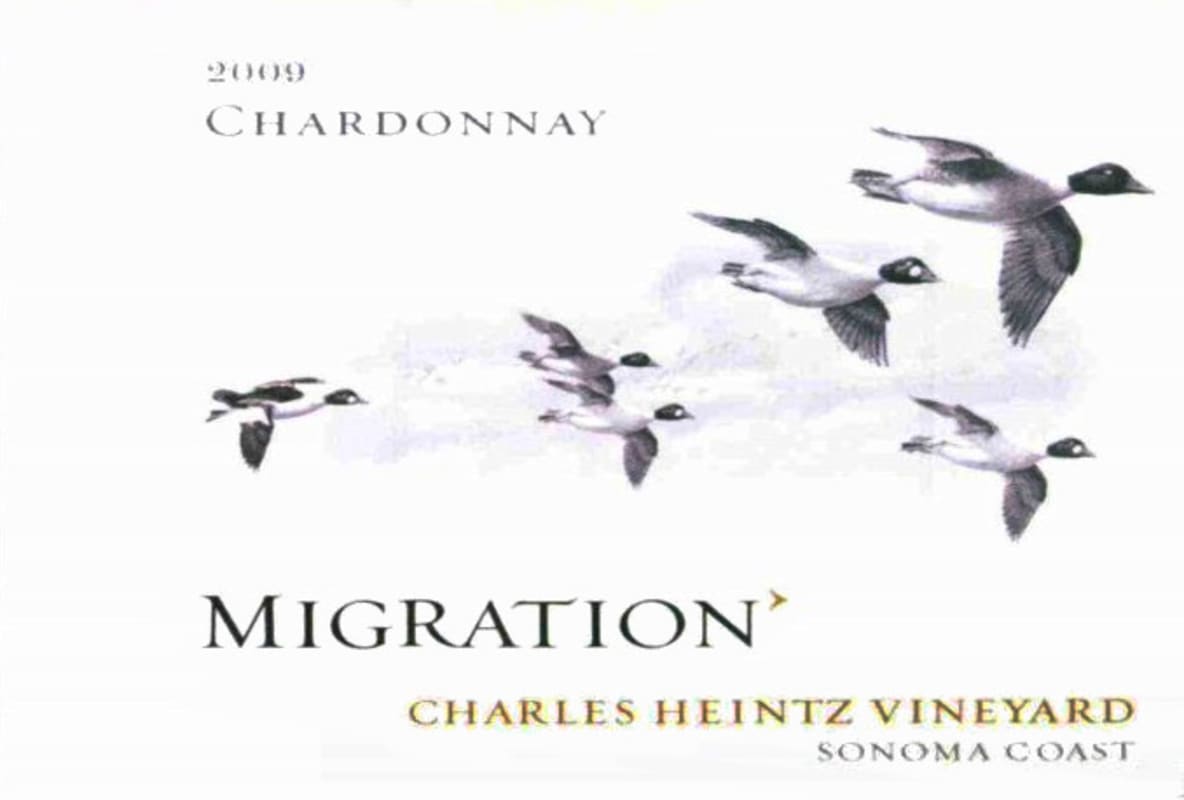 Migration Charles Heintz Vineyard Chardonnay 2009 Front Label
