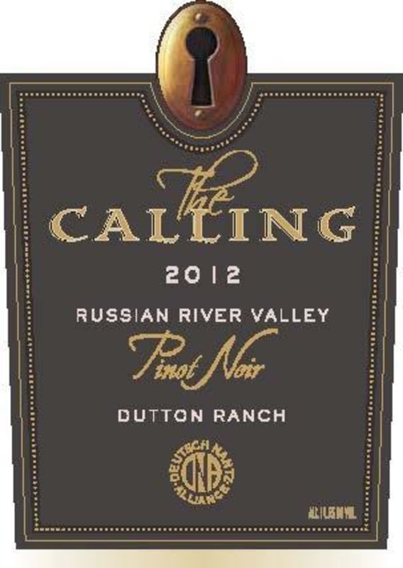 The Calling Dutton Ranch Pinot Noir 2012 Front Label