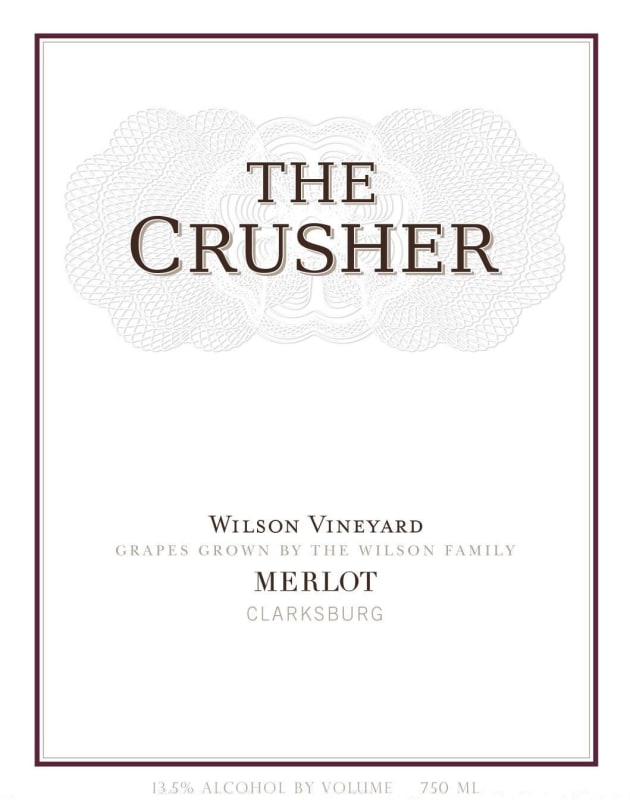 The Crusher Grower's Selection Merlot 2012 Front Label