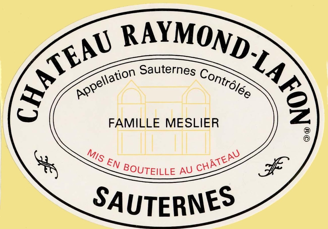 Chateau Raymond-Lafon Sauternes 2008 Front Label