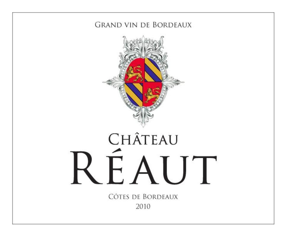 Chateau Reaut Cotes de Bordeaux 2010 Front Label