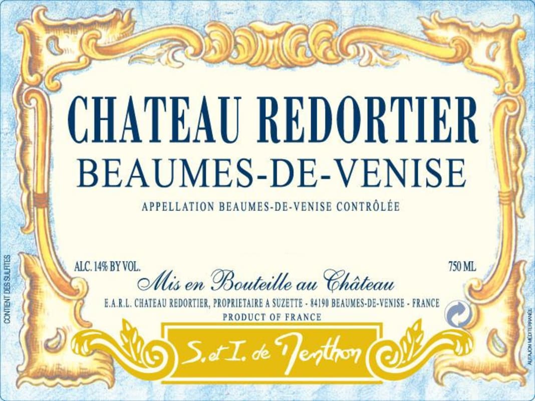 Chateau Redortier Beaumes-de-Venise 2007 Front Label