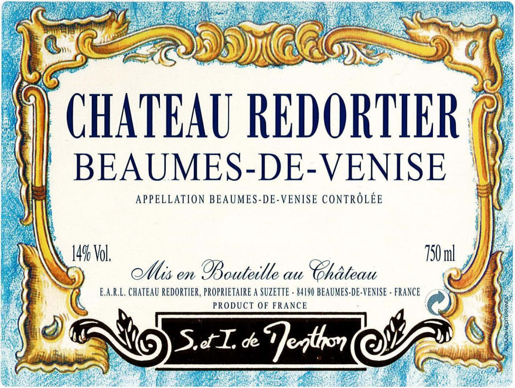Chateau Redortier Beaumes-de-Venise 2010 Front Label