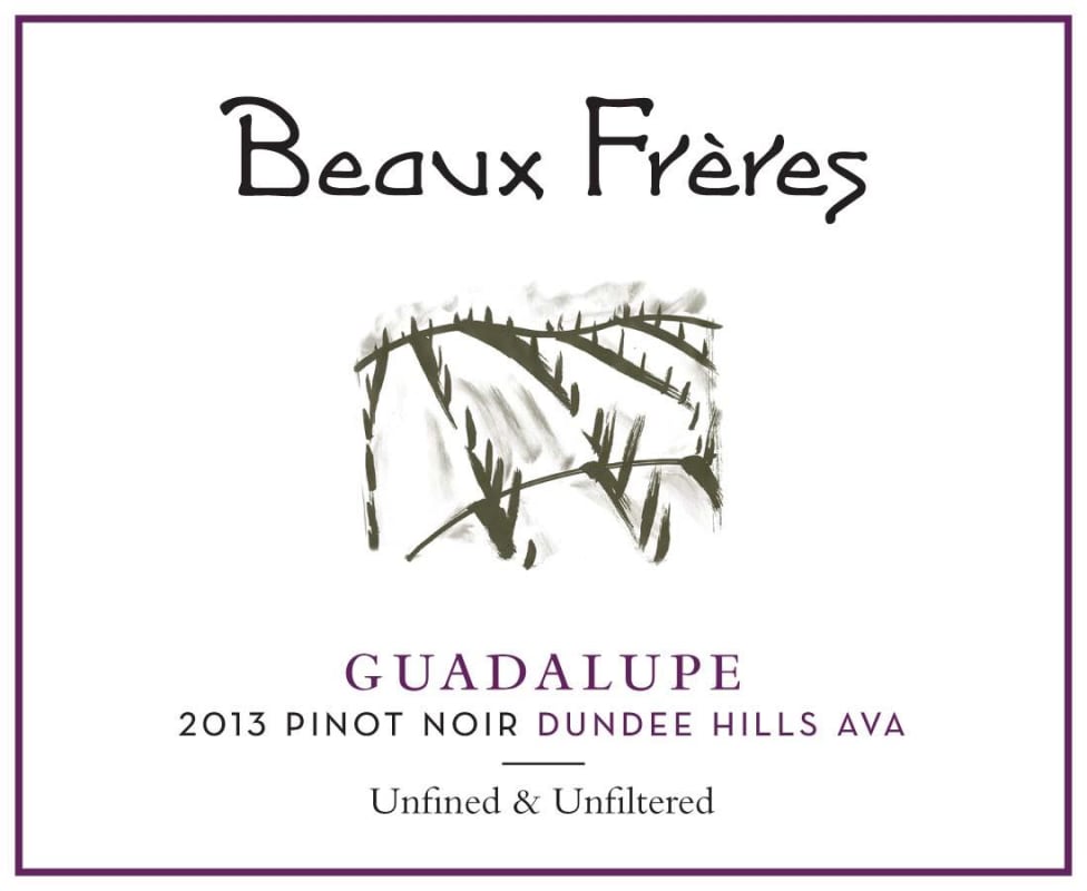 Beaux Freres Guadalupe Pinot Noir 2013 Front Label