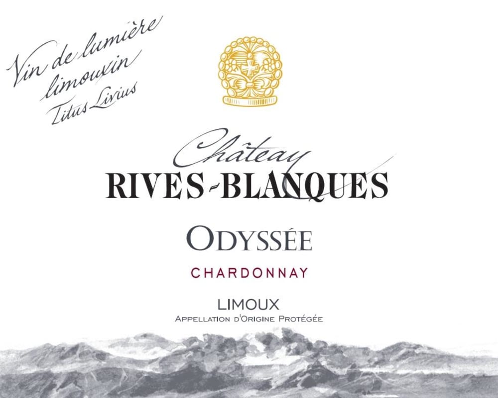 Chateau Rives Blanques Limoux Odyssee Cuvee Chardonnay 2014 Front Label