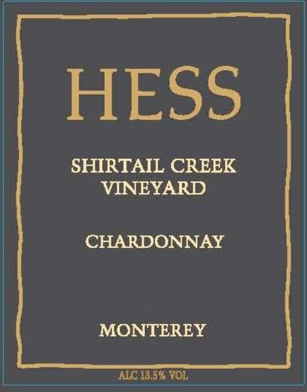 Hess Shirtail Creek Vineyard Chardonnay 2011 Front Label