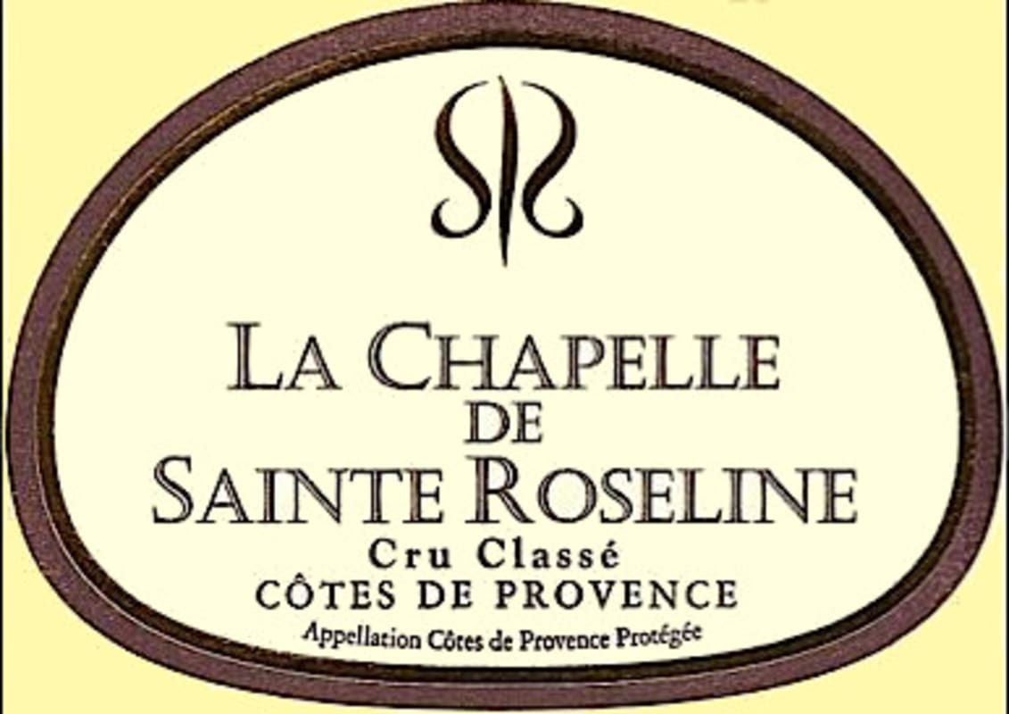 Chateau Sainte-Roseline La Chapelle de Sainte Roseline Rouge 2013 Front Label
